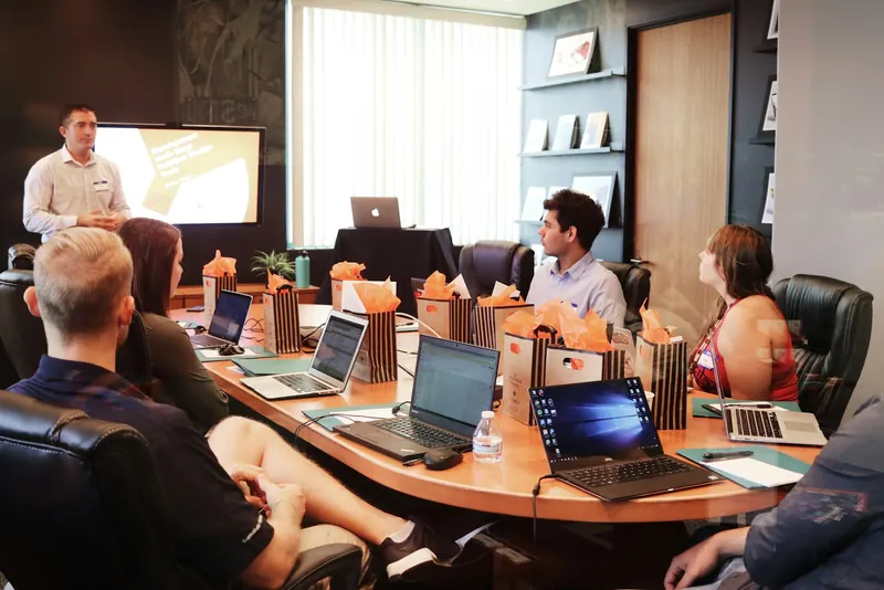 Strategy workshop with a business team