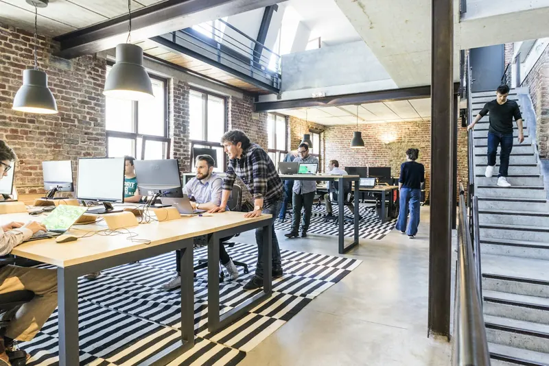 Bright open-plan studio office